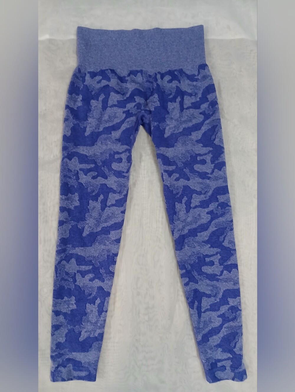 NVGTN Electric Blue Camo Seamless Leggings Medium